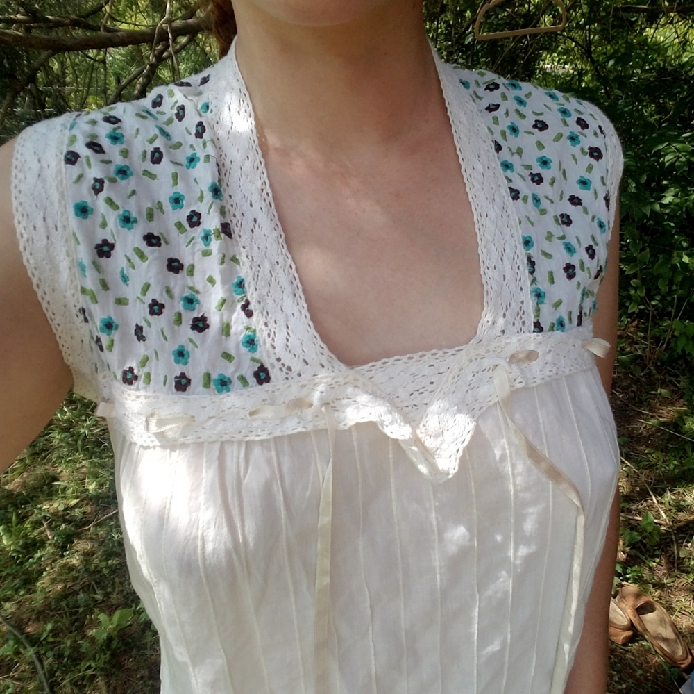ANTIK BATIK Anthropologie Cotton Dress Medium - Picture 2 of 8